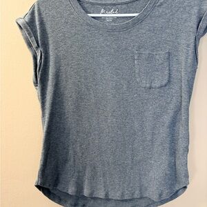 Marled Women's Gray Short Sleeve Tee